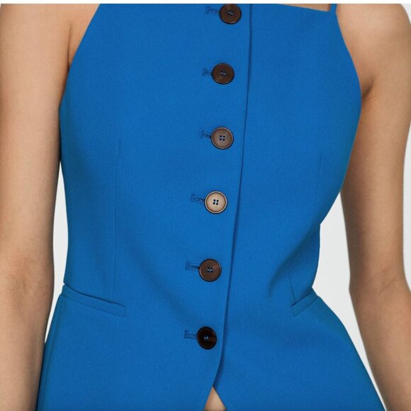 MANGO Halter-neck gilet with buttons Size S NEW WITH TAG! - Picture 7 of 11